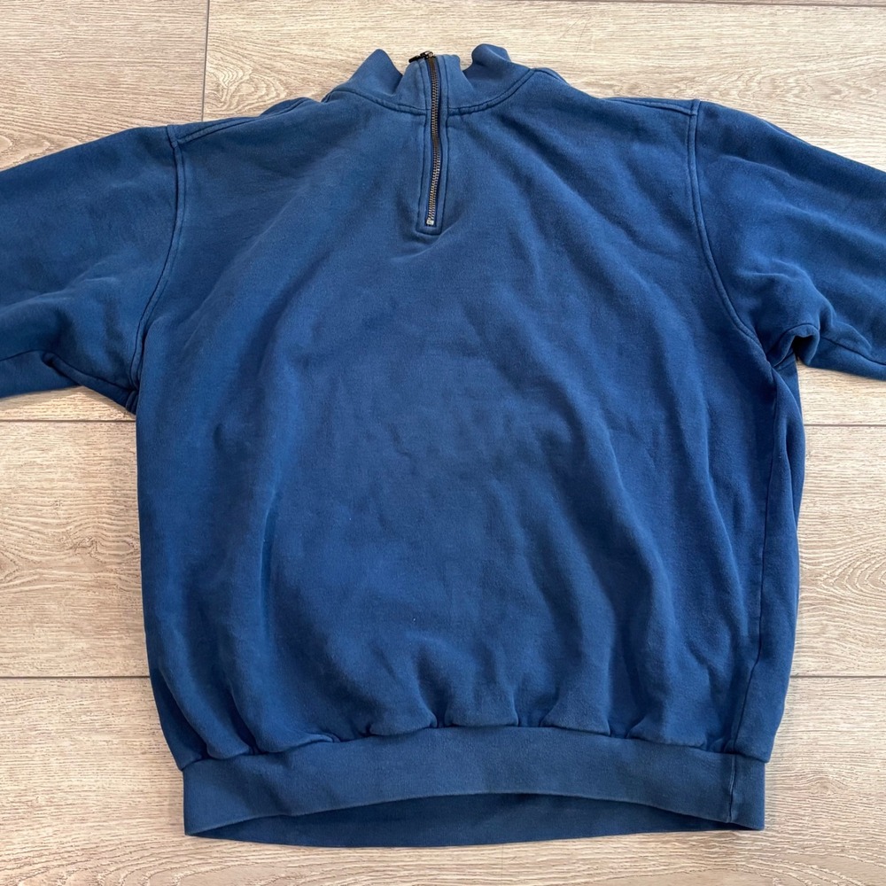 Vintage Nike Golf Quarter Zip Sweater Mens XL Blue Mock Neck Y2K Preppy Casual